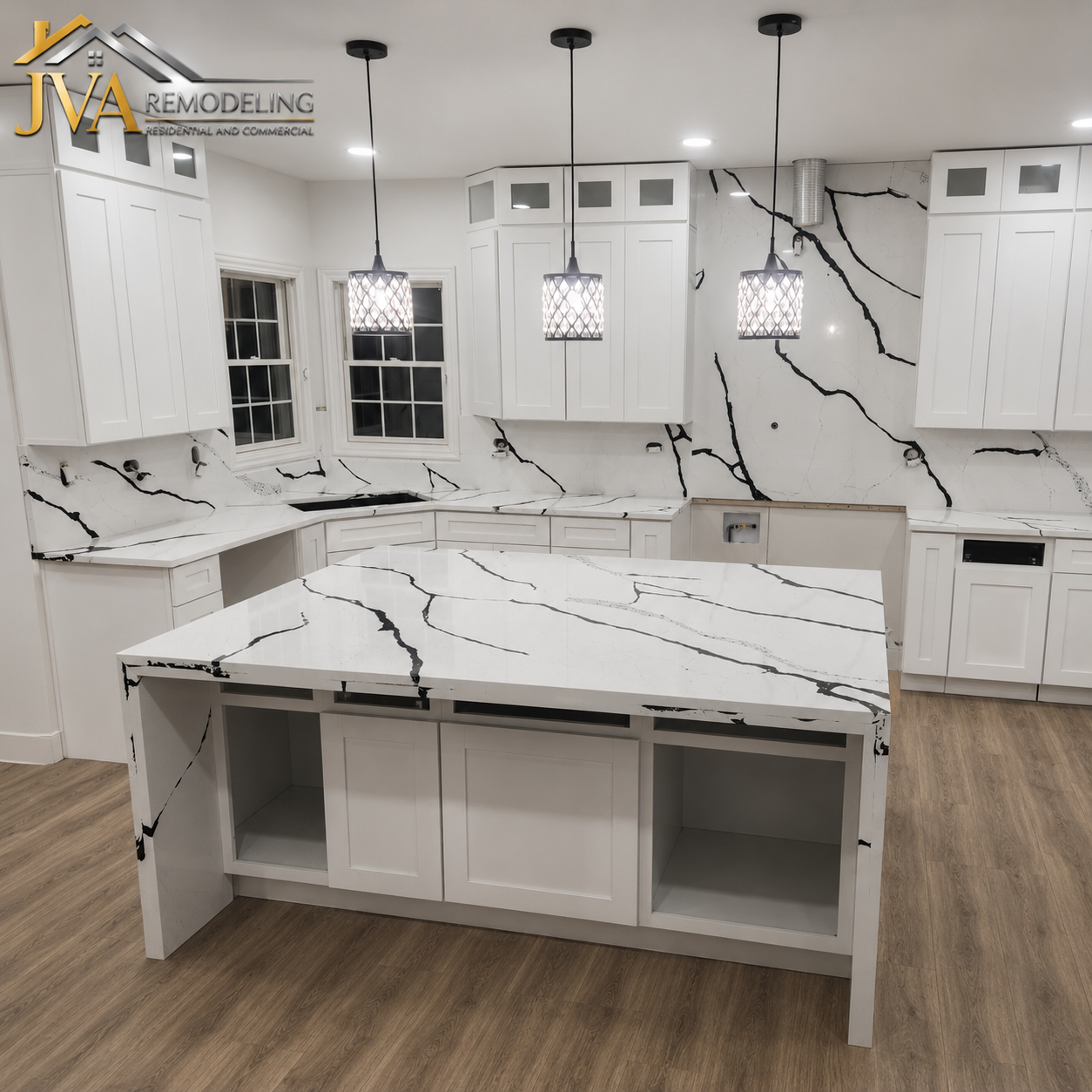 Quartz countertops installation