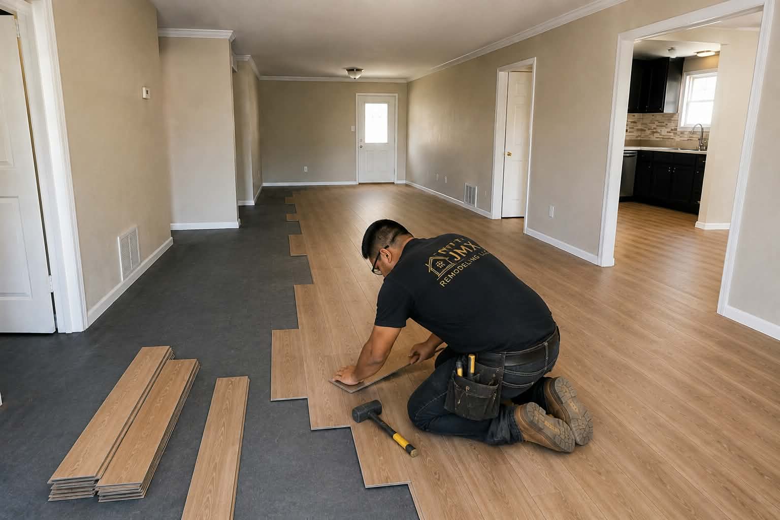 Professional flooring installation