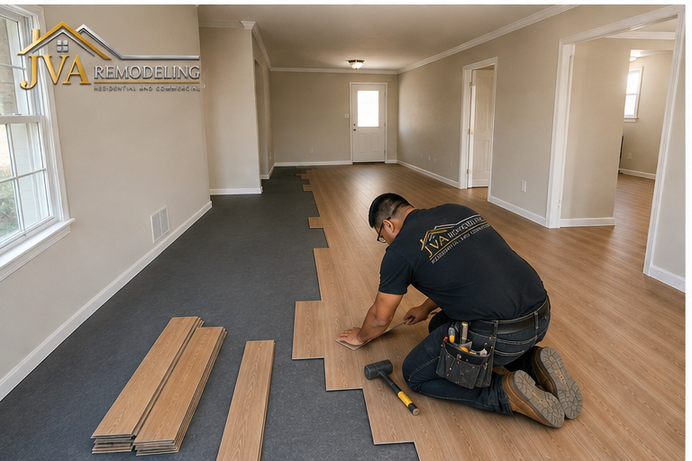 Professional flooring installation
